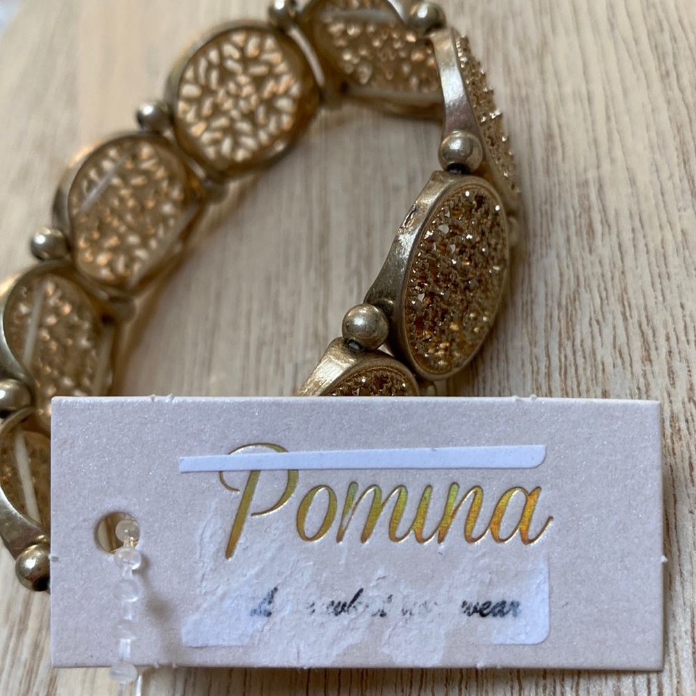 🎉HP🎉 Pomina Filigree Stretch Bracelet 💗 Antique Gold - Picture 8 of 8